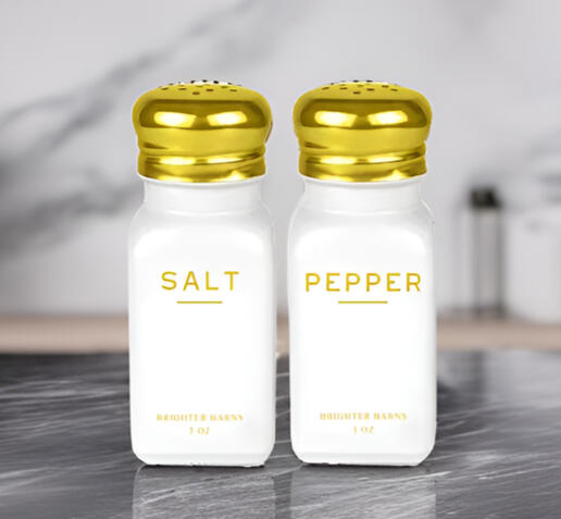 Kensington White Gold Salt Pepper Shakers Kensington White Gold Salt Pepper Shakers