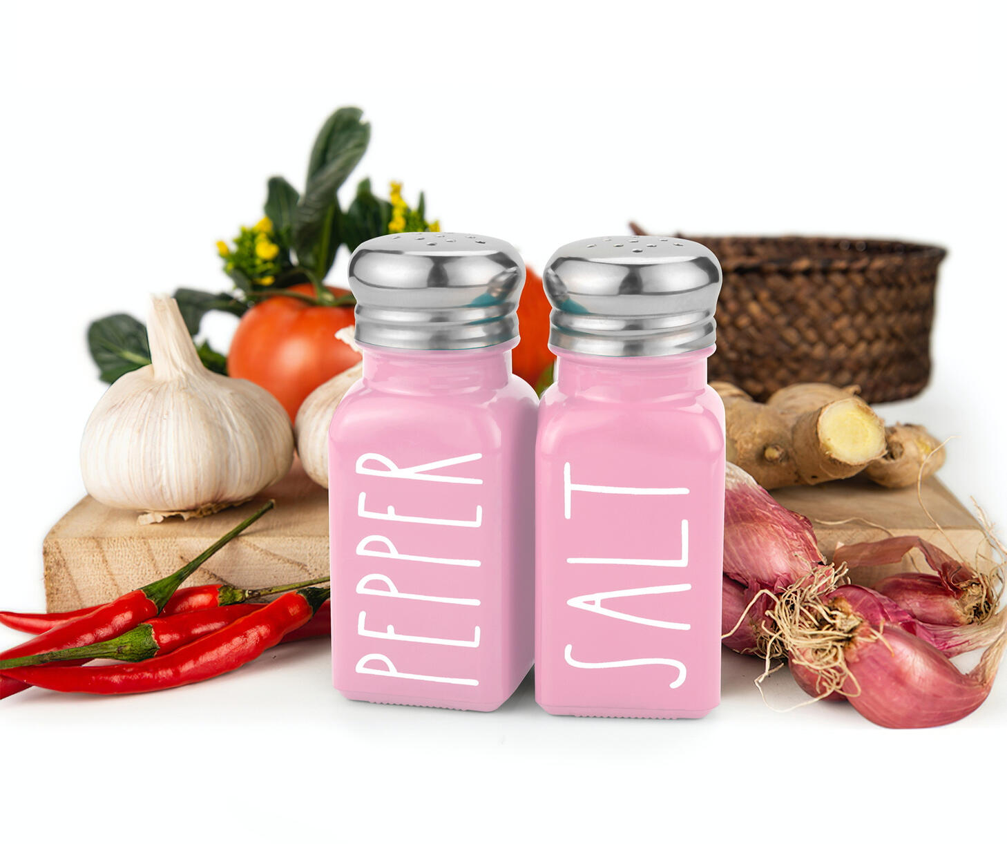 Salt &amp; Pepper Shakers (Pretty in Pink)