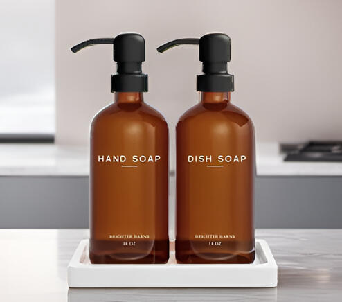 Modern Kitchen Soap Dispensers (Amber) Modern Kitchen Soap Dispensers (Amber)