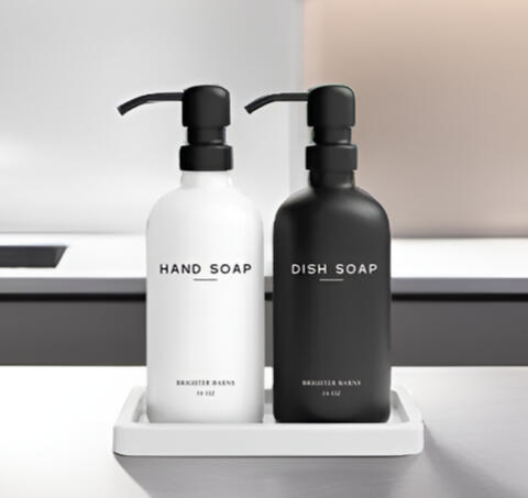 Modern Soap Dispensers (Black/White)