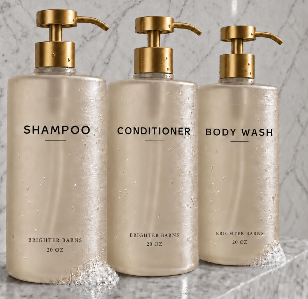 Cream/Gold Valencia Shower Dispensers
