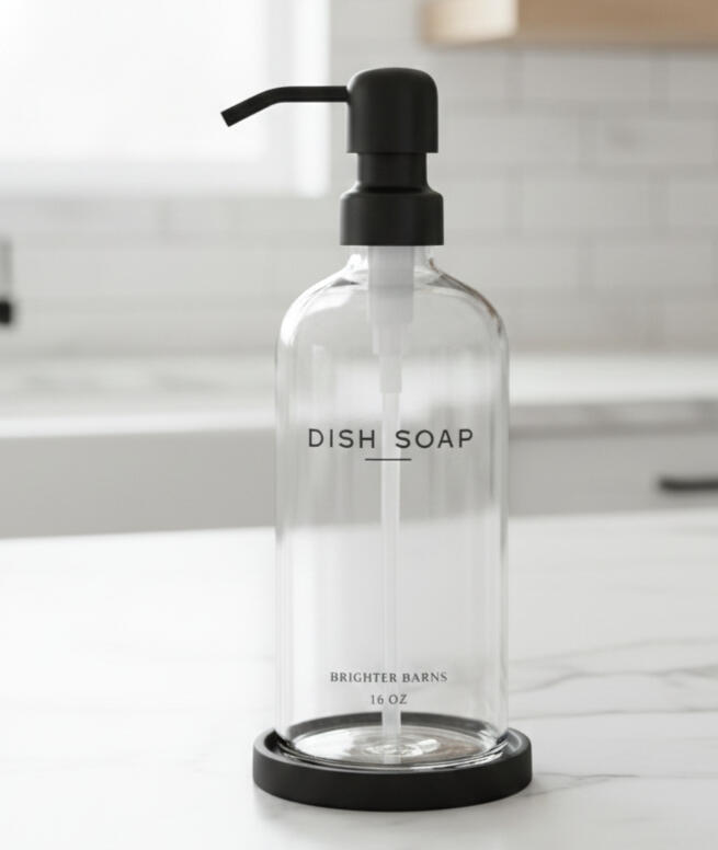 Clear Black Single Modern DISH