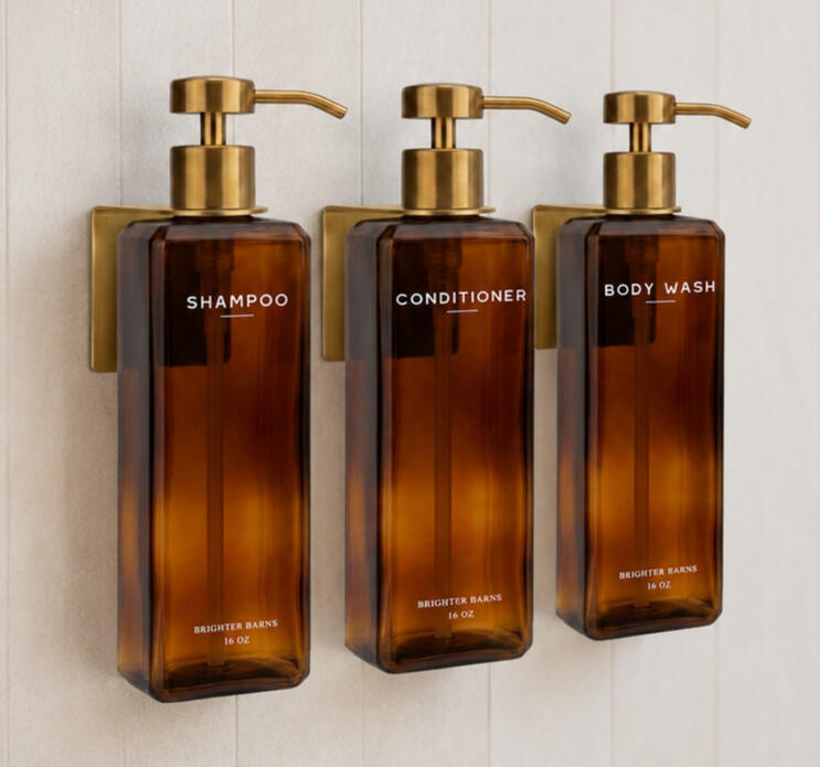 Amber Gold Wall Mounted Mayfair Shower