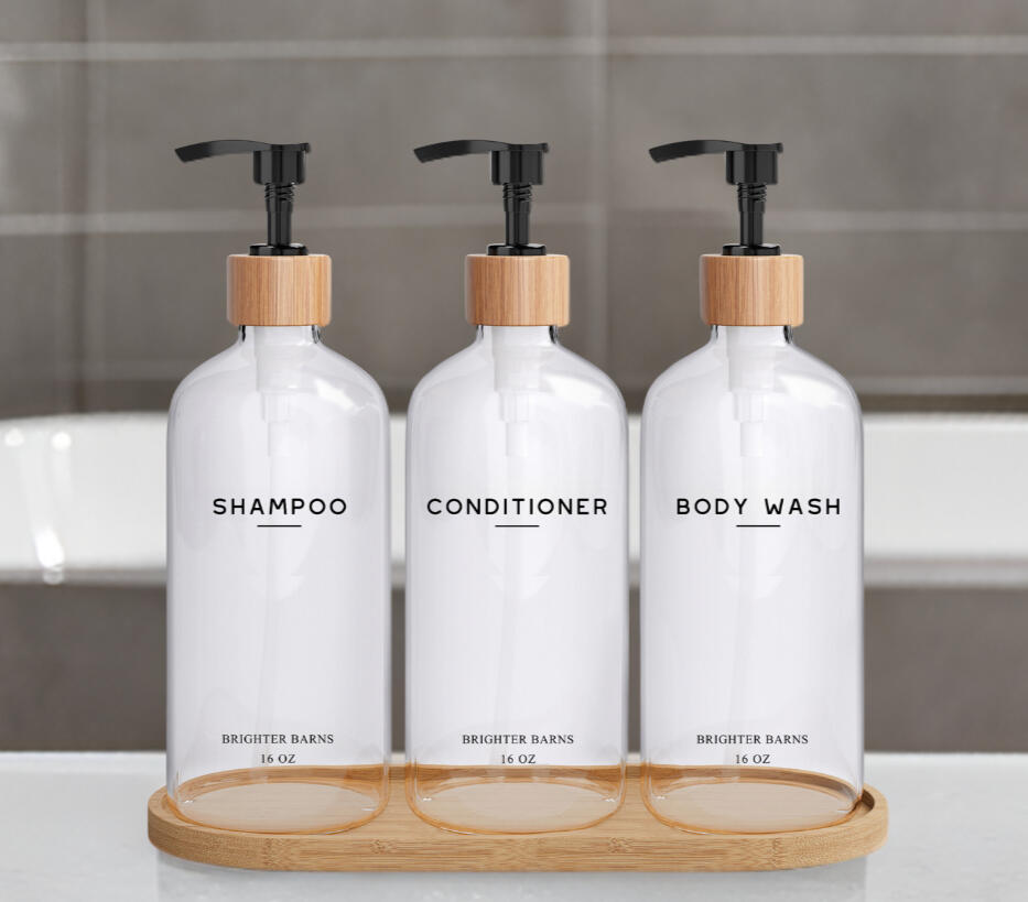 Clear Boho Shower Dispenser