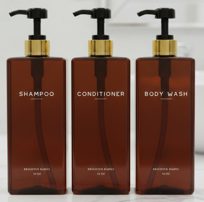 Black Gold Amber Soho Shower Dispenser