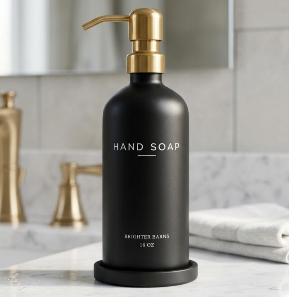 Black Gold HANDS Single Modern Soap Dispenser
