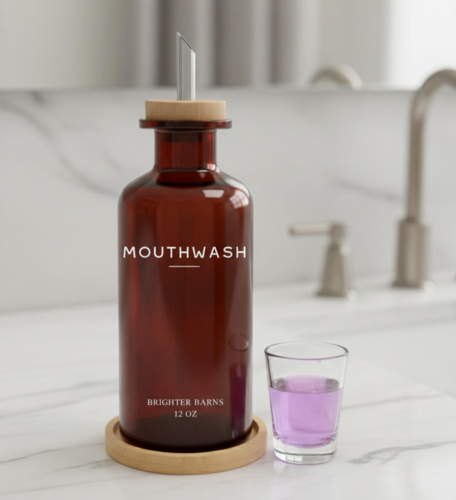 Amber Boho Mouthwash Dispenser