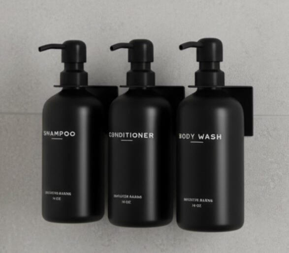 Black Modern Wall Mounted Shower Dispenser