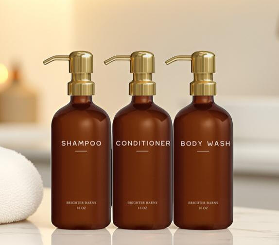 Amber Gold Signature Shower Dispenser Amber Gold Signature Shower Dispenser