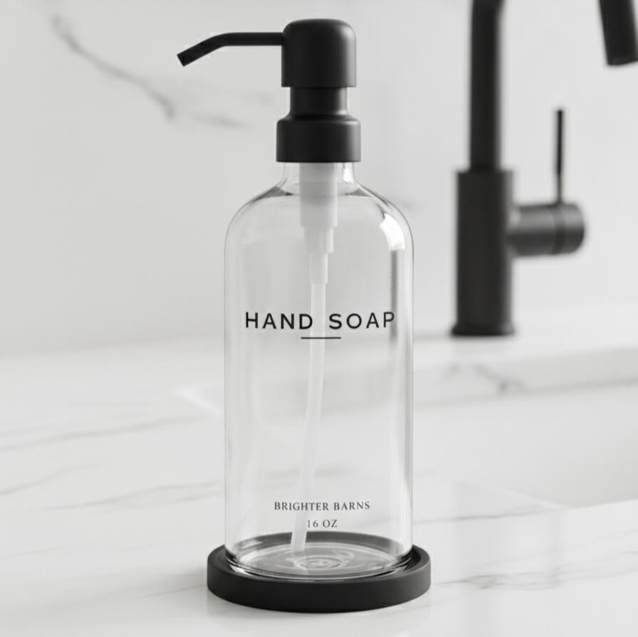 Clear Black Single Modern HANDS