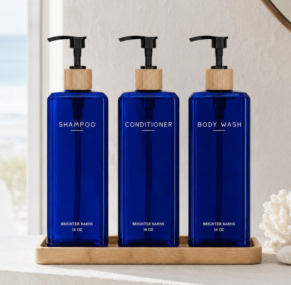 Blue Amalfi Shower Dispenser Blue Amalfi Shower Dispenser