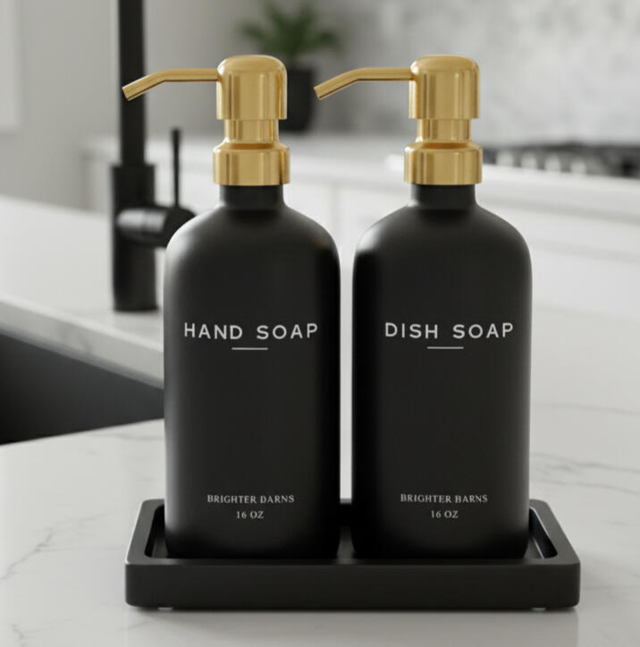Black Gold Modern Soap Dispensers HD