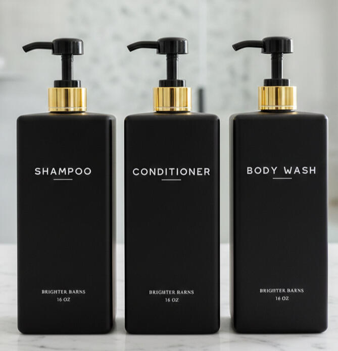 Black Gold Black Soho Shower Dispenser