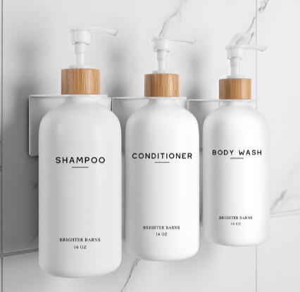 White Wall Mounted Boho Shower Dispenser White Wall Mounted Boho Shower Dispenser