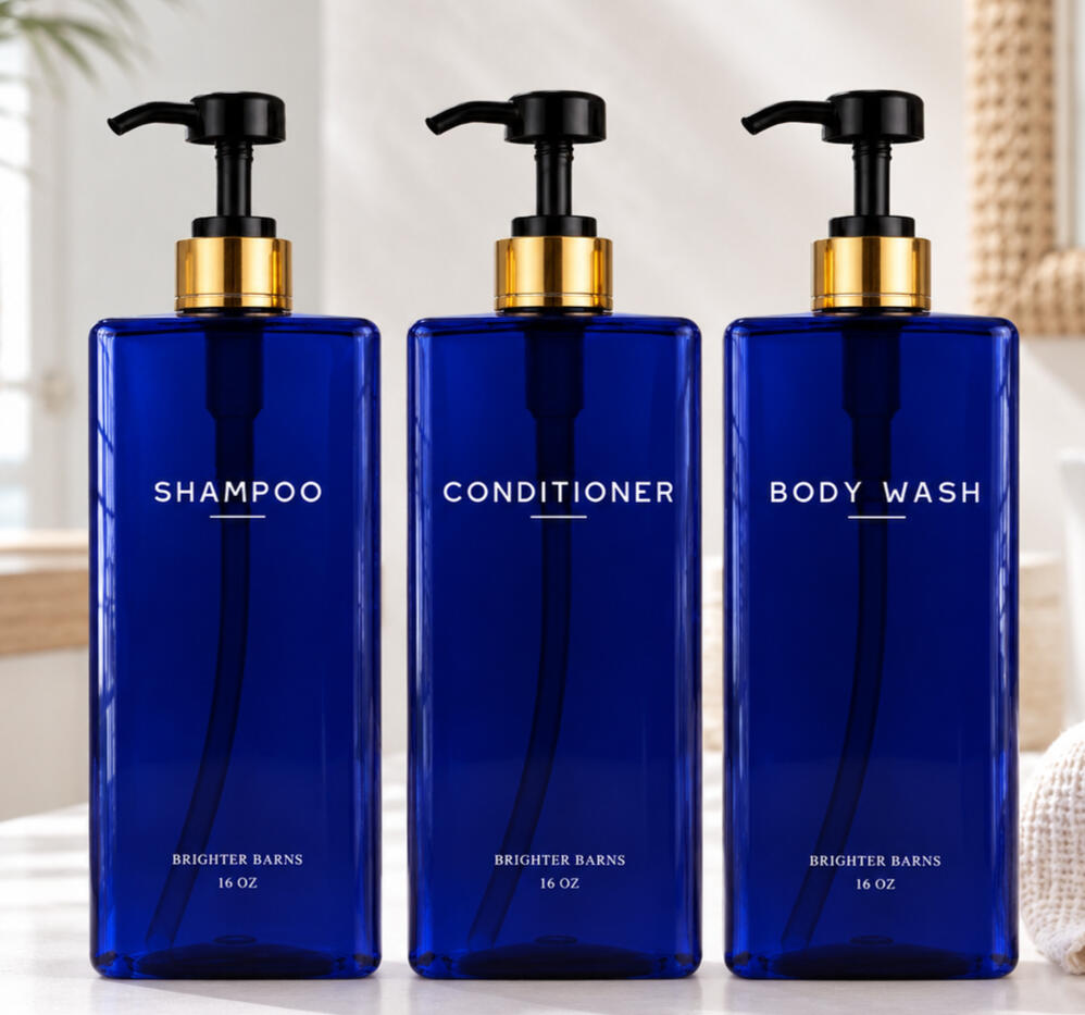 Blue Soho Shower Dispenser